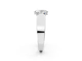 White gold Oval Cut Diamond Channel Set Solitaire Ring with Four-Prong Setting_33