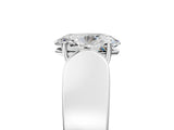 White gold Oval Cut Diamond Channel Set Solitaire Ring with Four-Prong Setting_36
