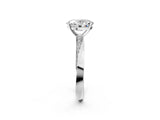White gold Oval Cut Diamond Engagement Ring with Side Stone Accents and Four-Prong Setting_41