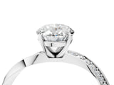 White gold Oval Cut Diamond Engagement Ring with Side Stone Accents and Four-Prong Setting_43