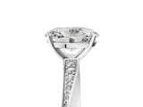 White gold Oval Cut Diamond Engagement Ring with Side Stone Accents and Four-Prong Setting_44