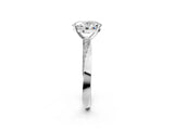 White gold Oval Cut Diamond Engagement Ring with Side Stone Accents and Four-Prong Setting_45