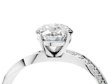 White gold Oval Cut Diamond Engagement Ring with Side Stone Accents and Four-Prong Setting_47