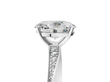 White gold Oval Cut Diamond Engagement Ring with Side Stone Accents and Four-Prong Setting_48