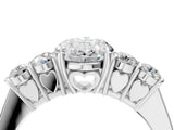 White gold Oval Cut Diamond Five-Stone Prong Set White Gold Ring_54