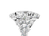 White gold Oval Cut Diamond Halo Ring with Pavé Band and Four-Prong Setting_66