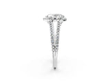 White gold Oval Cut Diamond Halo Split Shank Engagement Ring_60