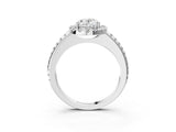 White gold Oval Cut Diamond Pavé Halo Ring with Four-Prong Setting_39