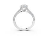 White gold Oval Cut Diamond Pave Band with Four-Prong Setting_42
