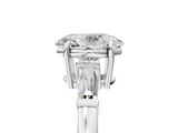 White gold Oval Cut Diamond Ring with Tapered Baguette Side Stones in Four-Prong Setting_37