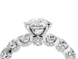 White gold Oval Cut Diamond Side Stone Engagement Ring with Four-Prong Setting_28