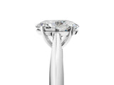 White gold Oval Cut Diamond Solitaire Engagement Ring with Cathedral Setting and Four-Prong Mount_55