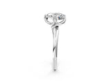 White gold Oval Cut Diamond Solitaire Engagement Ring with Four-Prong Setting and Classic Band_22