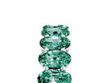 White gold Oval Cut Green Sapphire Eternity Band with Shared Prong Setting_5