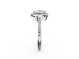 White gold Oval Cut Halo Diamond Ring with Pave Band and Four-Prong Setting_51