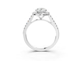 White gold Oval Cut Halo Pave Diamond Engagement Ring with Four-Prong Setting_11