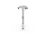 White gold Oval Cut Halo Pave Split Shank Prong Setting Ring_46
