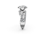 White gold Oval Cut Halo Split Shank Prong Setting Ring_110