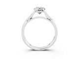 White gold Oval Cut Moissanite Solitaire Twist Band Prong Setting Ring_39