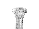 White gold Oval Cut Pave Diamond Engagement Ring with Channel Set Band and Four-Prong Setting_31