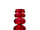 White gold Oval Cut Ruby Eternity Band with Shared Prong Setting_5