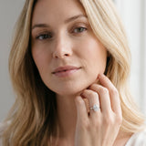 White gold Oval Cut Solitaire Engagement Ring with Four-Prong Setting and Classic Band_71