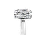 White gold Oval Cut Solitaire Engagement Ring with Four-Prong Setting on a Classic Band_62