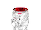 White gold Oval Cut Solitaire Leaf-Inspired Engagement Ring with Prong Setting_5
