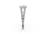 White gold Oval Cut Split Shank Pave Diamond Engagement Ring with Four-Prong Setting_30