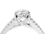 White gold Oval Cut Split Shank Pave Diamond Engagement Ring with Four-Prong Setting_32