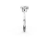 White gold Oval Cut Three-Stone Solitaire Ring with Round Accent Diamonds and Four-Prong Setting_52