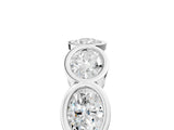 White gold Oval Diamond Bezel Set Eternity Wedding Band_5