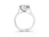 White gold Oval Diamond Cluster Halo Solitaire with Four-Prong Setting_80
