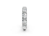 White gold Oval Diamond Eternity Wedding Band with Round Diamond Accents_2