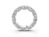 White gold Oval Diamond Eternity Wedding Band with Round Diamond Accents_3