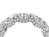 White gold Oval Diamond Eternity Wedding Band with Round Diamond Accents_4