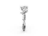 White gold Oval Diamond Floral Vine Solitaire Engagement Ring_26