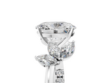 White gold Oval Diamond Floral Vine Solitaire Engagement Ring_29
