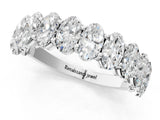 White gold Oval Diamond Prong-Set Eternity Band_22