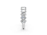 White gold Oval Diamond Prong-Set Eternity Band_23