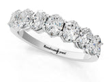 White gold Oval Diamond Shared Prong Eternity Band_22