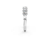 White gold Oval Diamond Shared Prong Eternity Band_23