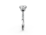 White gold Oval Diamond Three-Stone Pave Band with Four-Prong Setting_60