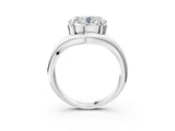 White gold Oval Diamond Twisted Solitaire Ring_15