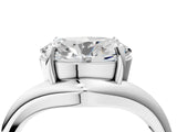 White gold Oval Diamond Twisted Solitaire Ring_16
