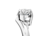 White gold Oval Diamond Twisted Solitaire Ring_17
