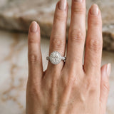 White gold Oval Halo Diamond Engagement Ring with Split Shank Band and Four-Prong Setting_18