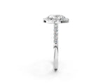 White gold Oval Halo Diamond Pavé Solitaire Ring_27