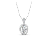 White gold Oval Halo Pavé Diamond Pendant_26