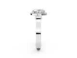 White gold Oval Halo Pave Split Shank Prong Setting Ring_89